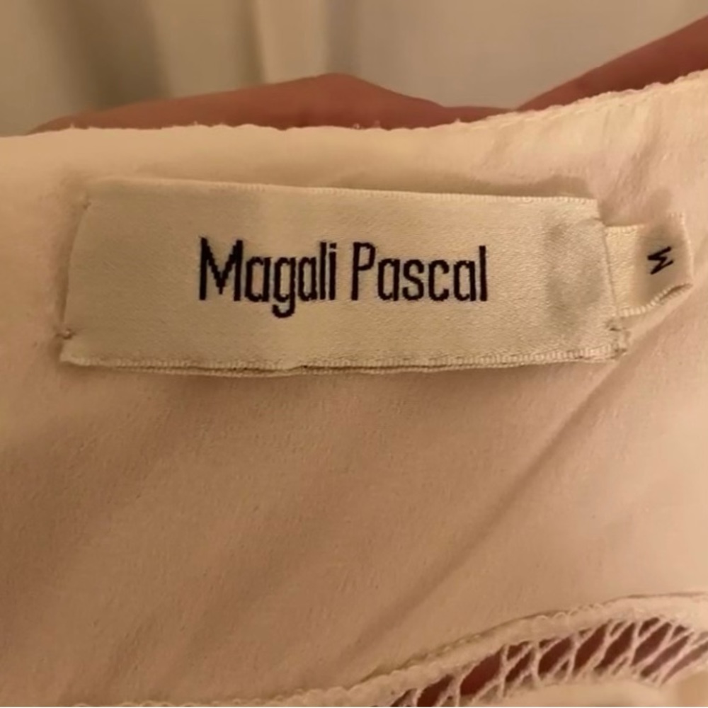 Magali Pascal White Iris Backless Floaty Mini Dre… - image 8